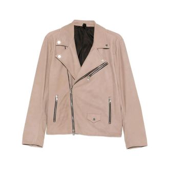 Tagliatore Che 26-01 Leren Jas - Heren - Leren en Su&egrave;de Jassen - Beige - M - Leer - Jassen
