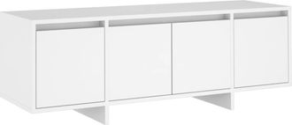 vidaXL Mueble Para Tv Madera Contrachapada Blanco 120x30x40,5 Cm Vidaxl