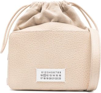 Maison Margiela medium 5AC camera bag - unisex - Calf Leather/Other fibres/Polyester/Cotton/Cotton/Calf Leather - OS - Neutrals
