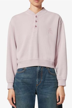 Isabel Marant Simony Sweatshirt In Pale Pink