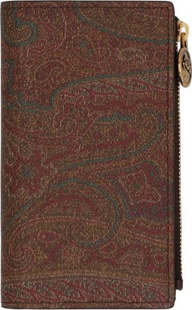 Etro Wallets & Cardholders - Dames - Portefeuilles - Bruin - ONE Size - Accessoires