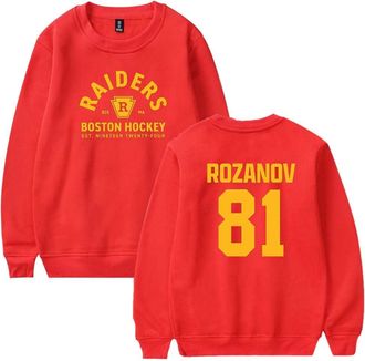 Generic Heated Rivalry Rozanov 81 Merch Sweatshirt Unisex Casual Crewneck Long Sleeve Pullover Clothes (M,Red)