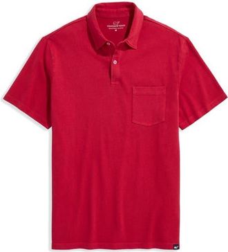 Vineyard Vines Surf Pima Cotton Polo in Red Velvet at Nordstrom, Size Xx-Large
