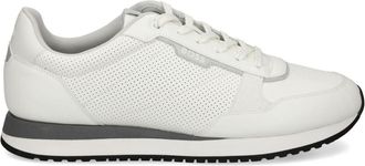 BOSS panelled perforated sneakers - men - Other Materials/Fabric/Other Materials - 44 - White