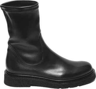 Guglielmo Rotta Stretch Nappa Enkellaarsjes - Dames - Enkellaarsjes - Zwart - 36 EU - Leer - Schoenen