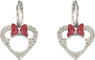 Swarovski Hart Oorbellen - Dames - Oorbellen - Rood - ONE Size - Accessoires