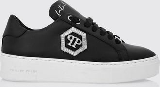Philipp Plein Sneakers in pelle con monogram Hexagon di strass
