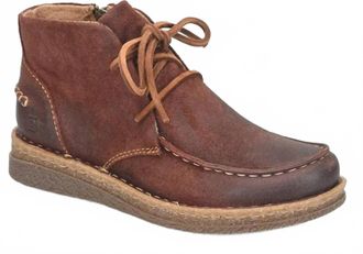 Born Womens Analia Shoes In Burgundy Distressed