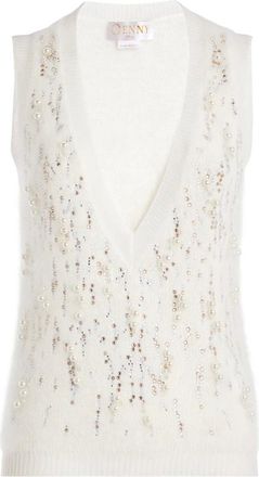 Genny Genny Sweaters - Dames - Truien - Wit - Maat: 2XS