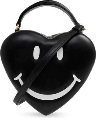 Moschino Love Me Handbag - Dames - Handtassen - Zwart - ONE Size - Leer - Tassen