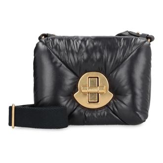 Moncler Cross Body Bags, female, Blue, Size: ONE SIZE Mini Crossbody Bag