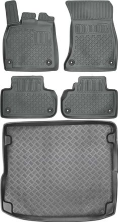 OEM Juego De Alfombrillas Para Coche Y Maletero Para Audi Q5 Ii Suv A Partir De 2017