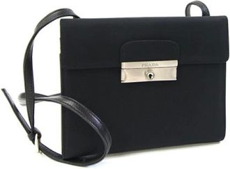 Prada Pre-owned Cross Body Bags, female, Black, Size: ONE SIZE Pre-owned Cross Body Bag