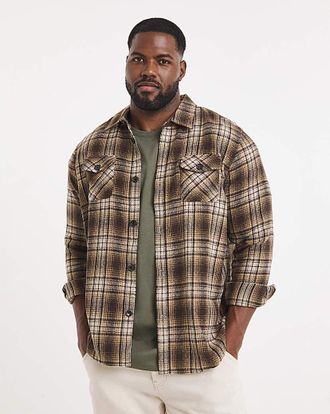 Jacamo Double Pocket Check Overshirt