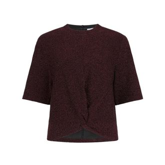Dante6 Fantina Lurex Top - Dames - Blouses & Shirts - Bruin - Maat: XL Leer