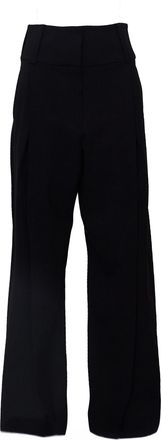Sportmax Girino Stretch Wool Wide-Leg Pants