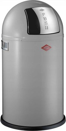 WESCO Pushboy Cubo De Basura Gris 50 Litros Dise&ntilde;o Retro