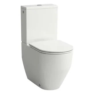 Laufen Pro - Set Completo Wc A Terra Monoblocco, Scarico Posteriore/inferiore, Softclose, Bianco H8679530009701 - Laufen