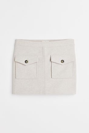 H&M Kurzer Jupe - Grau