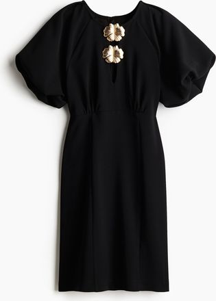 H&M Kleid mit Verzierung - Schwarz