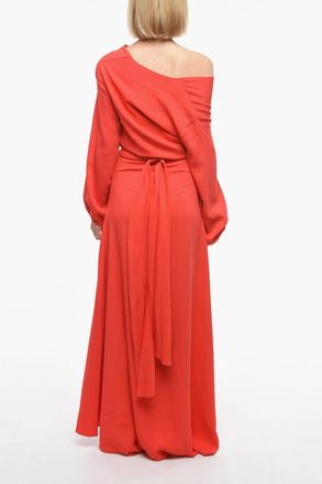 Super Blond Vestito Wrap con Cintura Super Blond