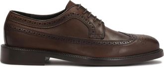 Kazar Elegante bruine leren brogueschoenen voor mannen - Heren - Nette schoenen - Bruin - 43 EU - Leer - Schoenen