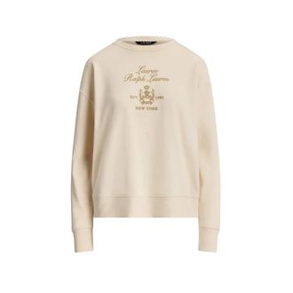 Ralph Lauren Crewneck Sweater - Dames - Sweatshirts - Beige - S - Katoen - Hoodies & sweatvesten