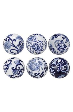 A & B Home Set of 6 Decorative Spheres in Blue at Nordstrom Rack