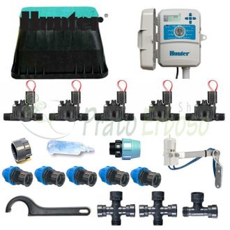 Hunter Kit irrigazione Hunter a 5 zone con programmatore da esterno X2
