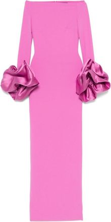 Solace London Berry Pink Talia Maxi Dress