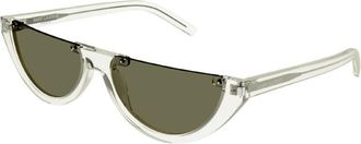 Saint Laurent Mens Green Oval Sunglasses SL563 003