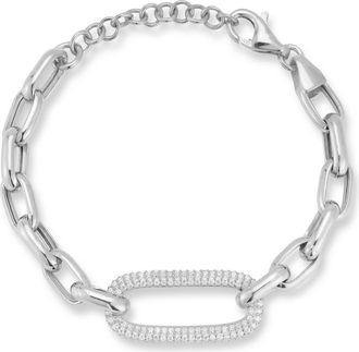 Chloe and Madison Link Bracelet in Silver at Nordstrom Rack