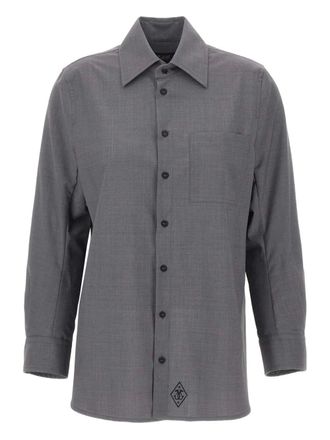 Seafarer blouse met opgestikte zak - Grijs