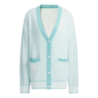 adidas (WMNS) adidas originals V-Day Polo Sweater Asia Sizing Blue JE8281