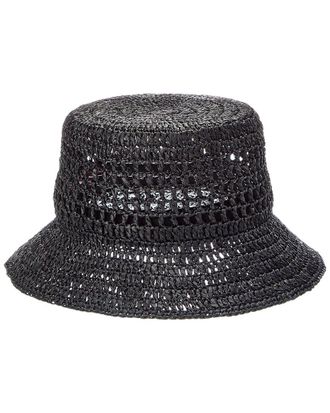 Bruno Magli Crochet Short Brim Bucket Hat
