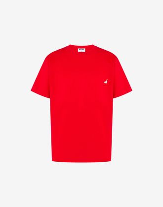 Moschino Goose organic cotton jersey T-shirt - Red