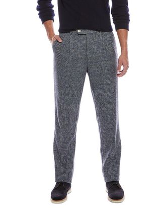 Brunello Cucinelli Pleated Leisure Fit Alpaca & Wool-Blend Pant