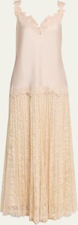 Kobi Halperin Grazia Sleeveless Mixed Media Maxi Dress