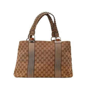 Gucci Pre-owned Tote Bags, female, Brown, Size: ONE SIZE Pre-owned Tote Bag Bambou