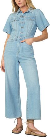 Joe's Joes Jeans Denim Trucker Ss Wide Leg Jumpsuit
