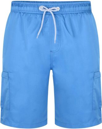 KAM Mens Big Size Plain Cargo Swim Shorts (334) in Royal in 6XL