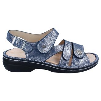 Finn Comfort Gomera Leather Synthetic Womens Slides Sandals - Atoll - Size:UK 5.5