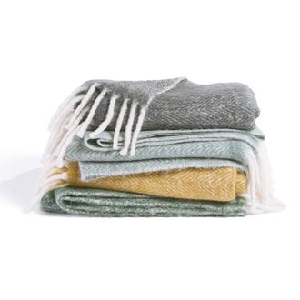 La Redoute Interieurs Plaid met visgraatmotief, Basalm