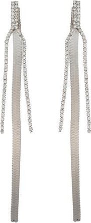 Panacea Linear Snake Chain Front/Back Earrings in Silver at Nordstrom Rack