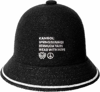 Kangol Fine Print Casual - unisex - Hoeden - Zwart - S - Polyester - Accessoires