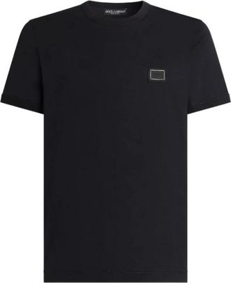 Dolce & Gabbana T-shirts en Poloshirts - Heren - T-shirts - Blauw - M - Tops