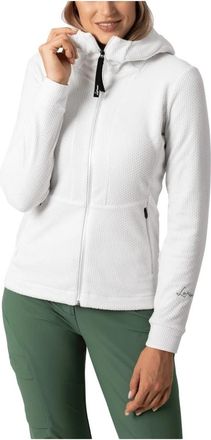LaMunt Silvia Full Zip Thermal - Dames - Fleece jassen - Wit - L - Polyester - Fitness