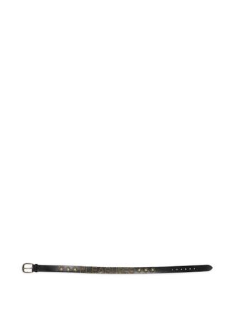Pleasures studded leather belt - men - Leather - L/XL - Black