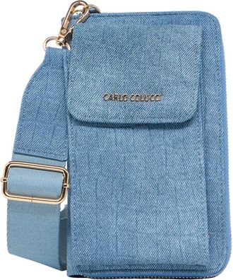 Carlo Colucci Telefoon Portemonnee - Dames - Telefoonaccessoires - Blauw - ONE Size - Accessoires
