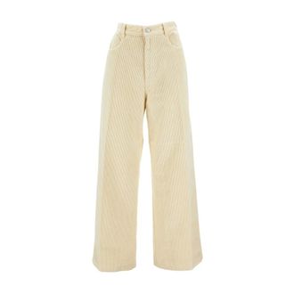 Cellar Door Wide Trousers, female, White, L, Wide Trousers